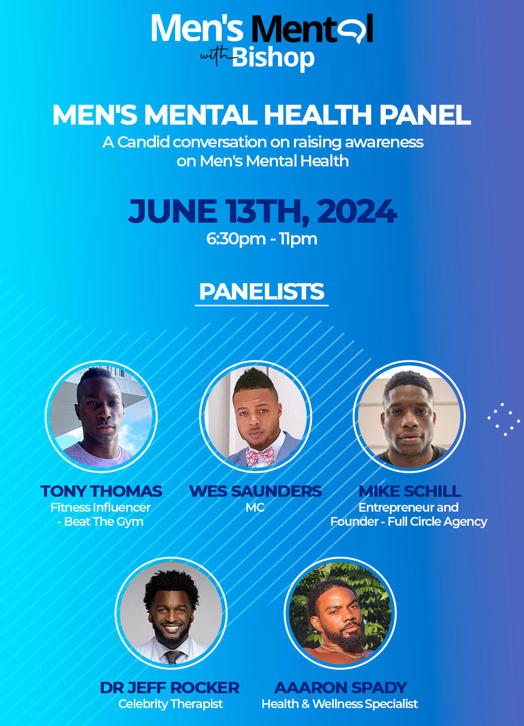 Men's Mental Health with Bishop Panel Event