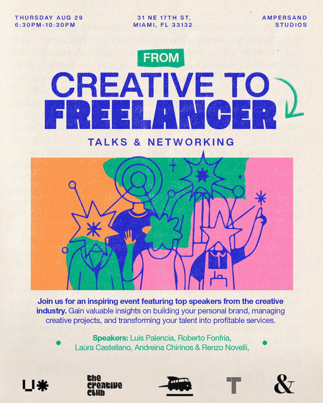 The Creative Club Presents From Creative to Freelancer Talks & Networking