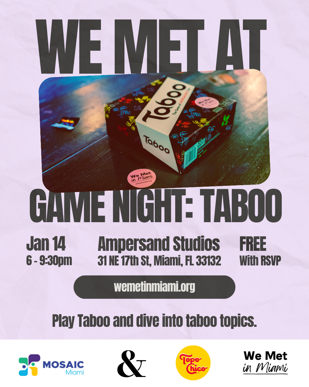 We Met At Game Night: Taboo